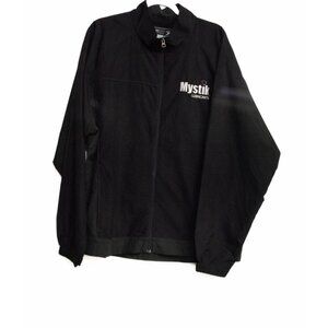 Mystik Lubricants Black Full-Zip Windbreaker Jacket Size XL Mens Outerwear